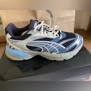 Puma Velophasis Phased White/ Inked Blue Size 11 EUR 44.5
